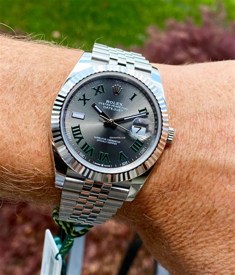 rolex datejust 41 jubilee review|Rolex wimbledon 41mm jubilee.